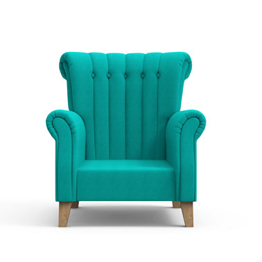 Brice Club Chair - Arctic Blue