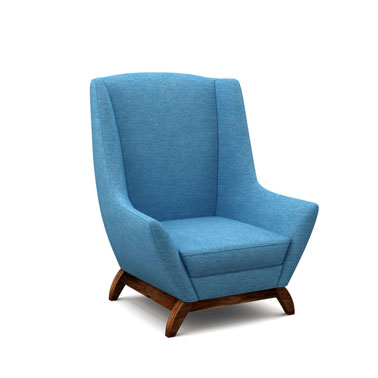 JENSEN CHAIR - TEAL BLUE