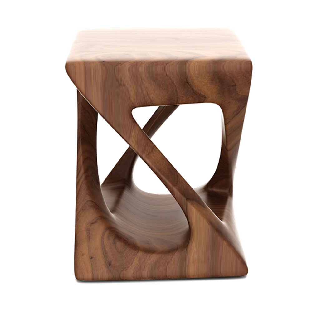 TWISTED 4 LEG END TABLE