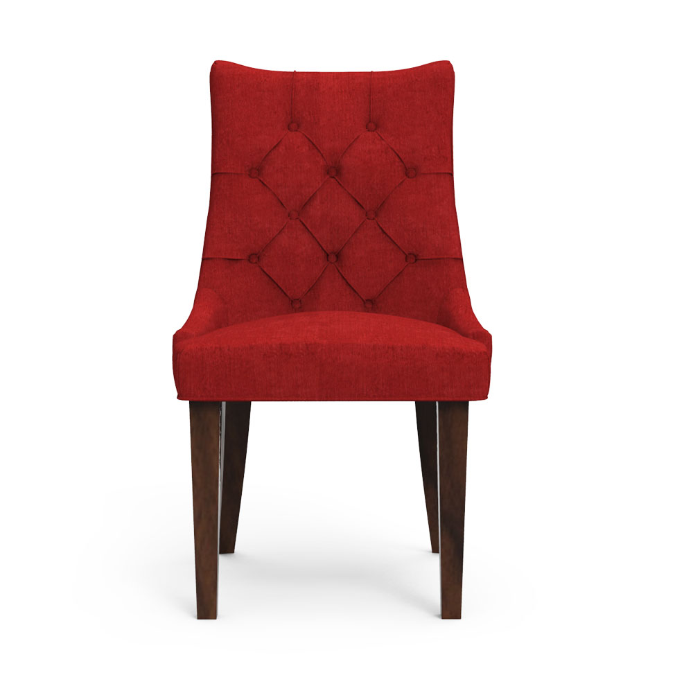 BAXTON TUFTED BACK CHAIR - RED