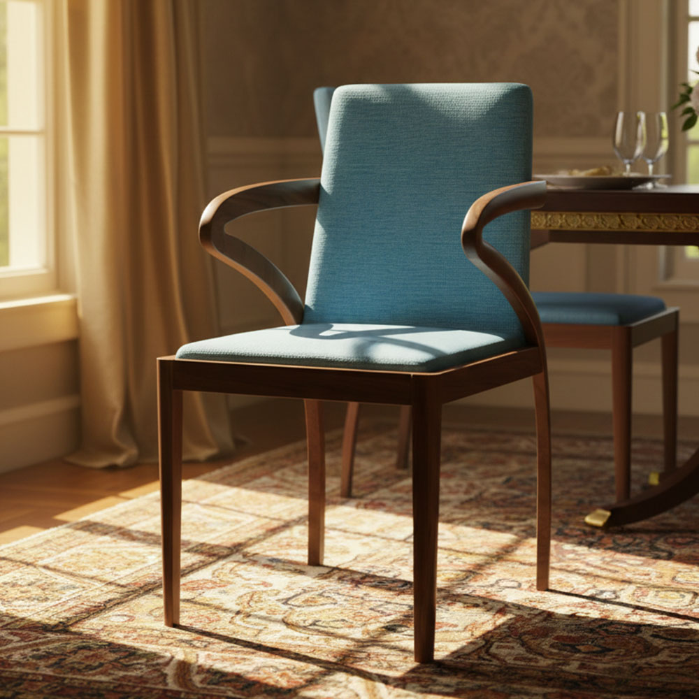 ELLIPSE ARMCHAIR - TEAL BLUE