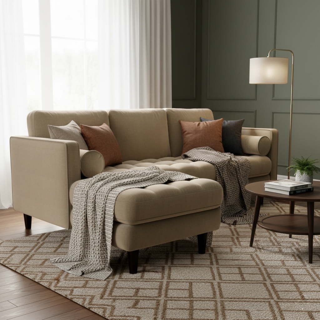 Crayola Canary   Sectional Sofa 