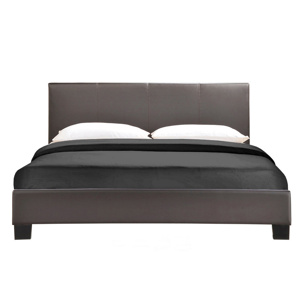 LOW HEIGHT LEATHERTTE BED - KING SIZE